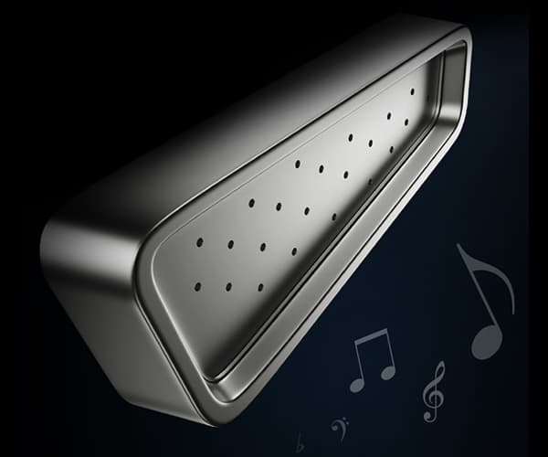 Eingebautes Audiosystem. Wohlbefinden steigern!